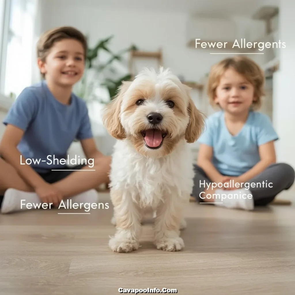 Lucid Realism A joyful Cavapoo playing in a clean home with ki 0 1 result Diagnosis and Allergy Control
