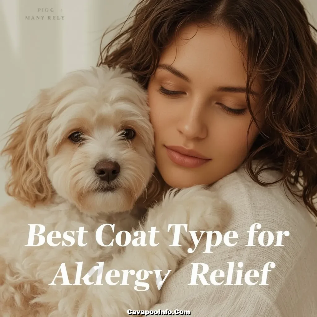 Lucid Realism A serene and heartwarming scene featuring a gent 0 result Cavapoo can reduce the risk of allergic reactions