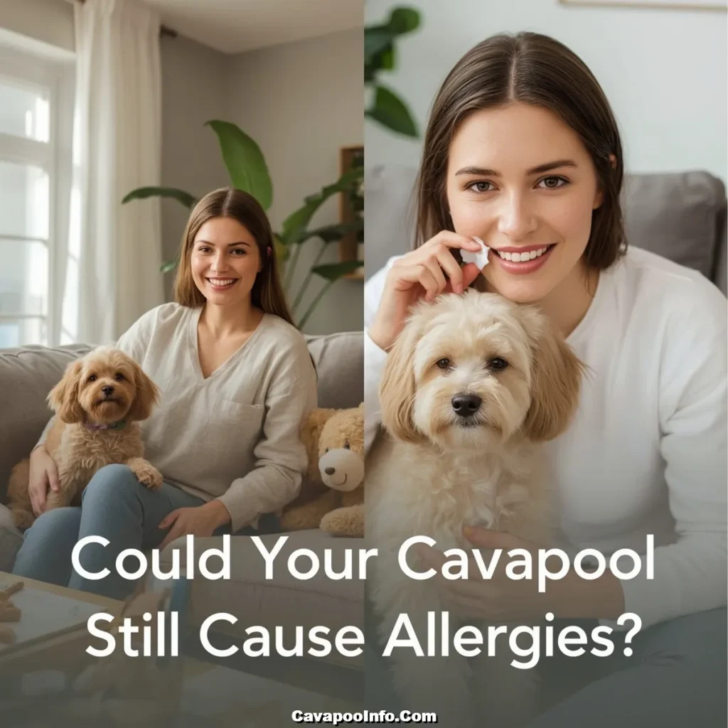 Lucid Realism A splitscene image featuring a warm and cozy liv 0 result Can people Get allergies with pet Cavapoos?