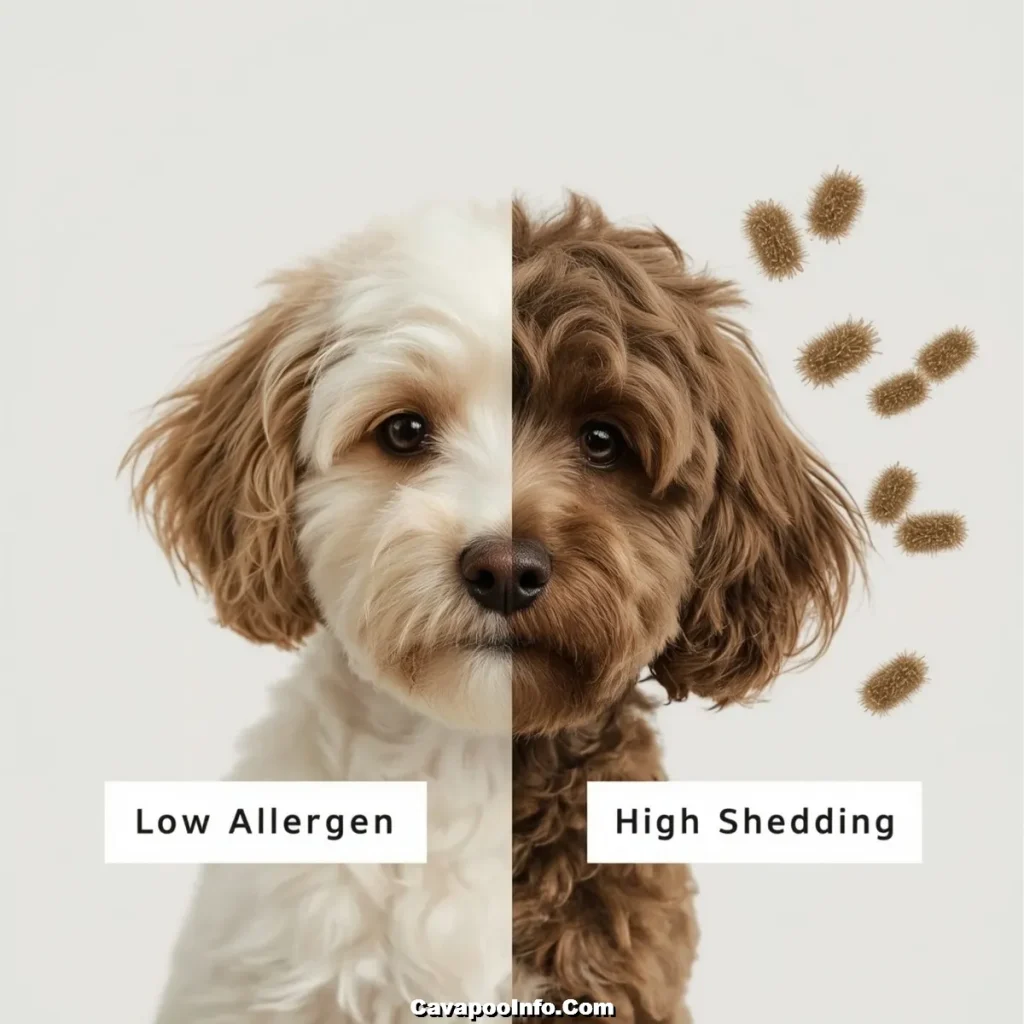 Lucid Realism Splitscene image one side with a Cavapoo labeled 0 result Anaphylaxis: Severe Allergic Reaction